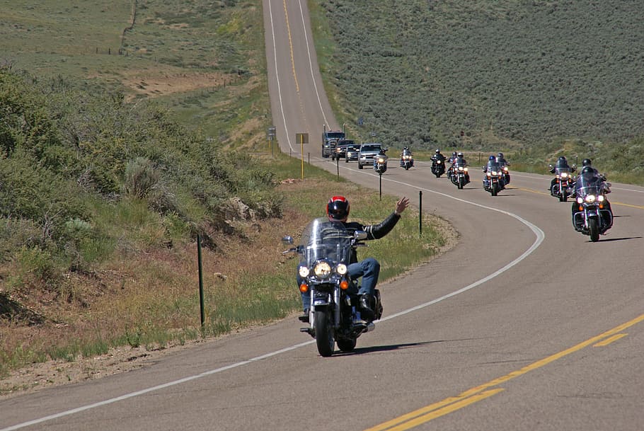 アメリカ, クルツアーバイクオートバイ旅行, ハーレーダビッドソン, 交通, 道路, 交通手段, オートバイ, 乗車, 乗馬, レジャー活動