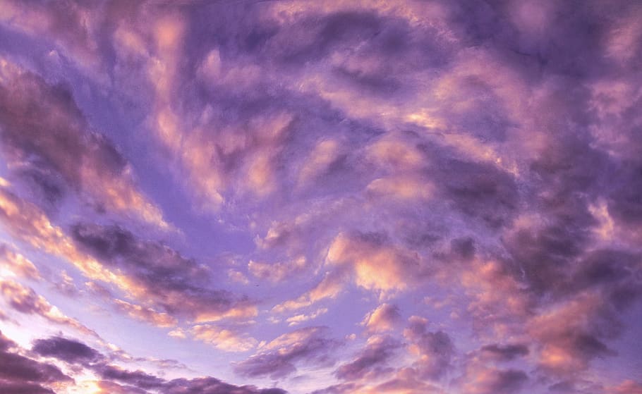 clouds, sky, movement, eddy, weather, violet, purple, illusion, fantasy, nature