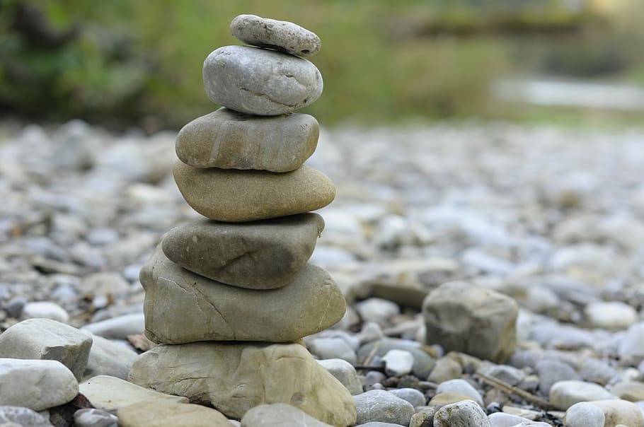 Zen, Stones, Meditation, Feng Shui, patience, balance, stack, pebble, rock - object, stone - object