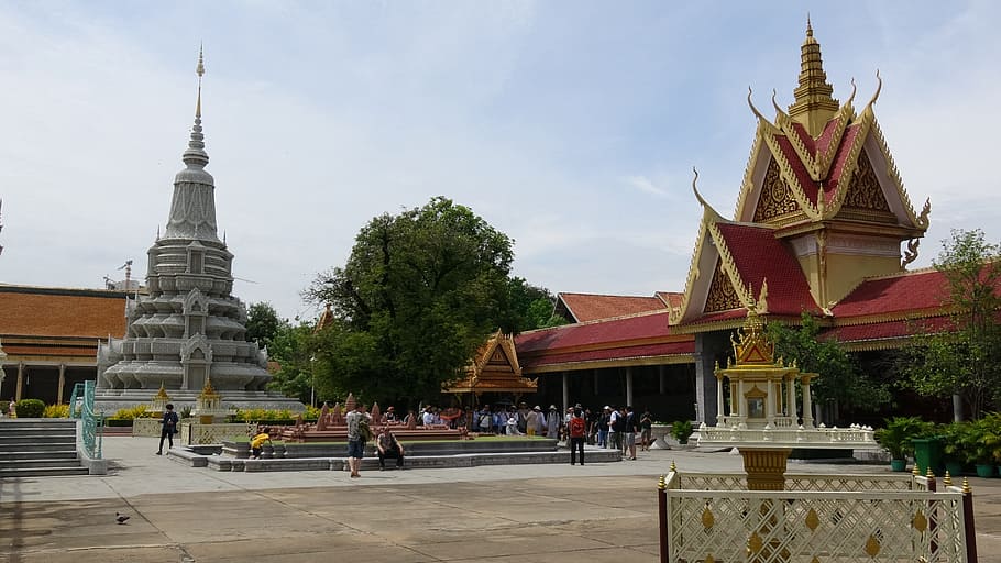 Kamboja, Phnom Penh, Istana Kerajaan, asia, agama Buddha, thailand, candi - Bangunan, arsitektur, pagoda, agama
