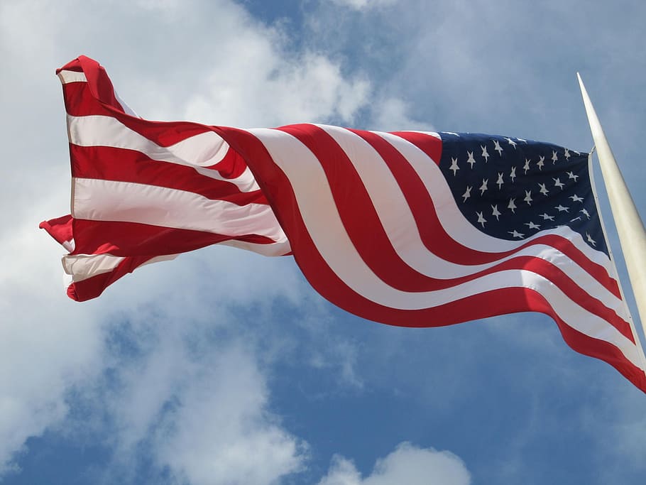 u.s. flag, patriotism, united states, patriotic, waving, old glory, breeze, windy, flag, flagpole