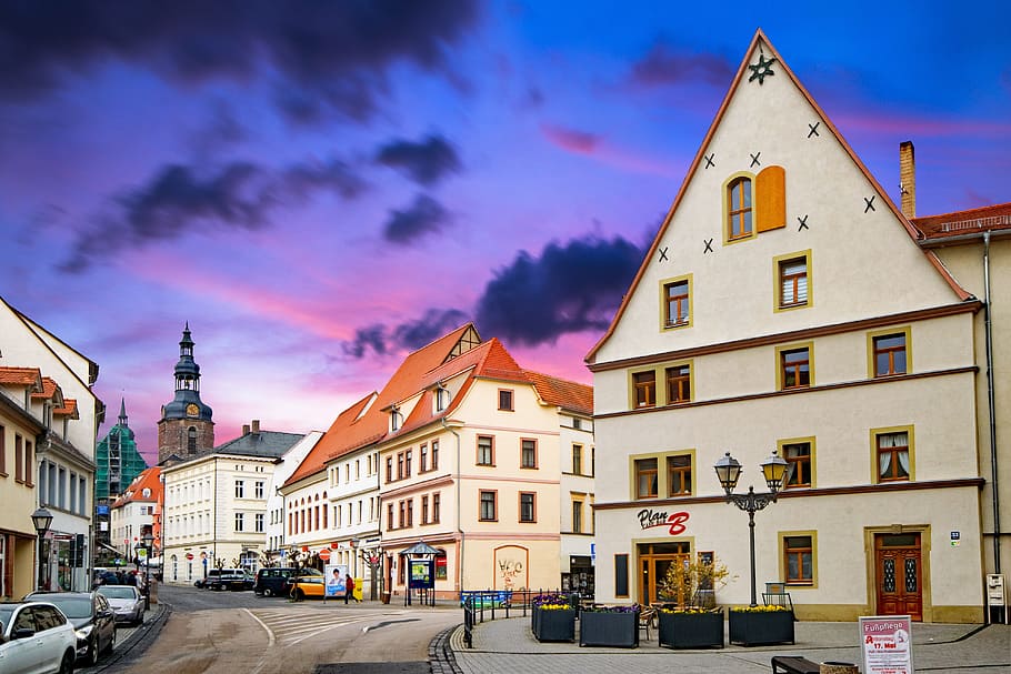 Lutherstadt, Eisleben, Saxônia-Anhalt, alemanha, cidade velha, história, construção, abendstimmung, locais de interesse, arquitetura