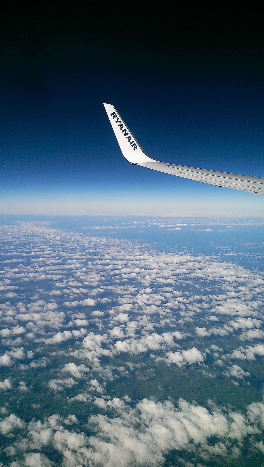 Cloud, Winglet, Horizon, Aircraft, europe, ryanair, boeing 737, airplane, flying, aerial View