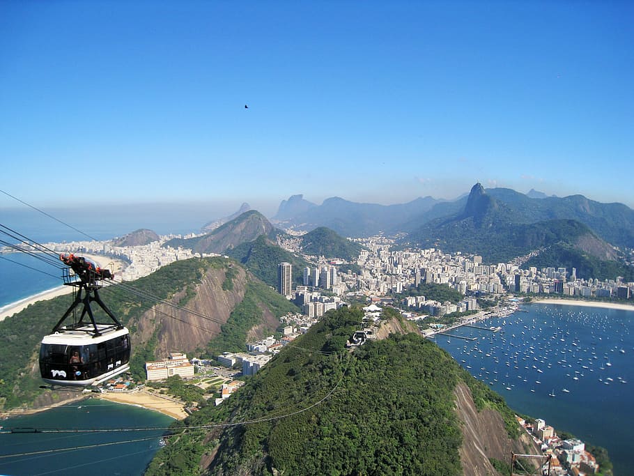 Antena, ver foto, teleférico, Río, vista desde el pan de azúcar, impresionante, corcovado, vistas del corcovado, perspectiva, vista