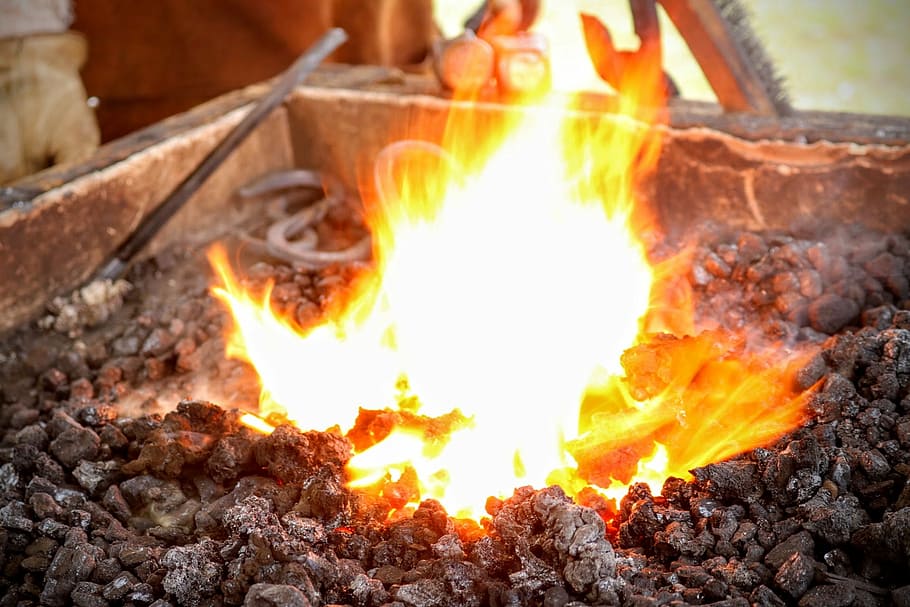 Fire, Coal, Hot, Burn, Energy, fire - natural phenomenon, heat - temperature, flame, burning, orange color