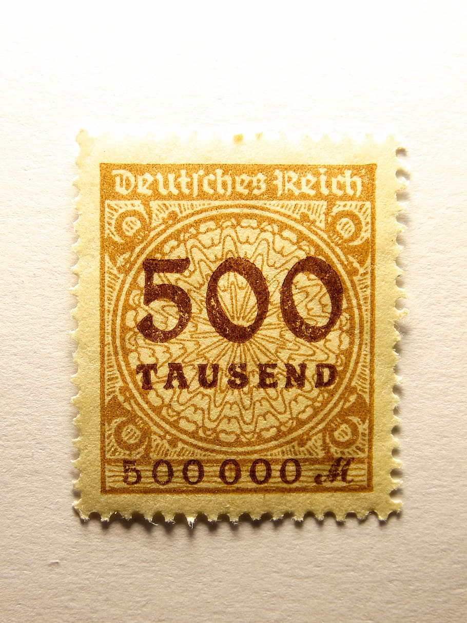 stamp, german empire, germany, post, reichsmark, studio shot, close-up, art and craft, indoors, single object