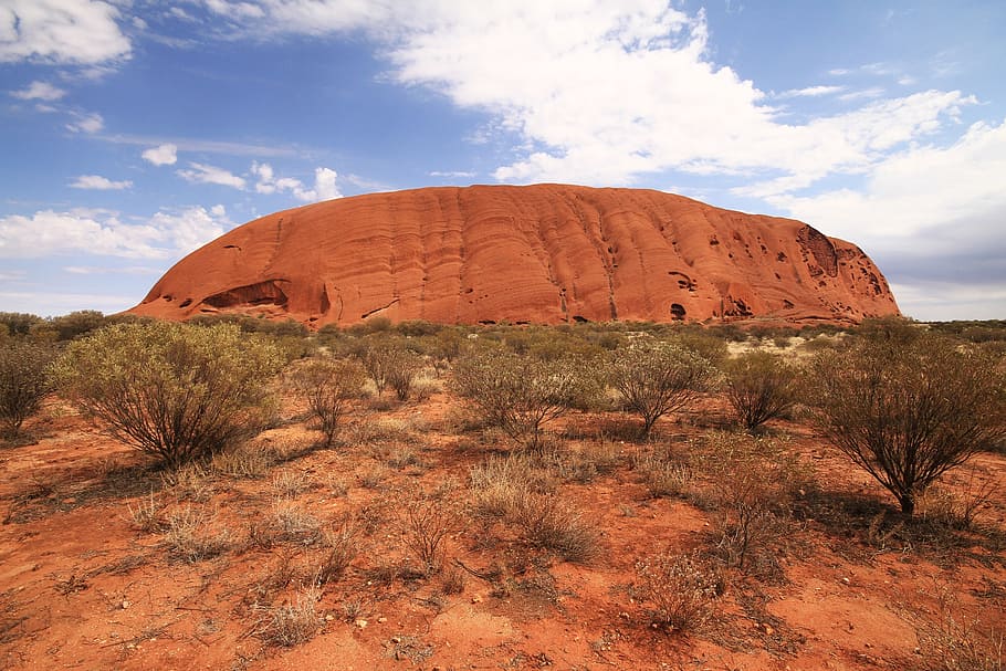 uluru, national, park, australia, ayers rock, outback, northern territory, desert, rock, nature