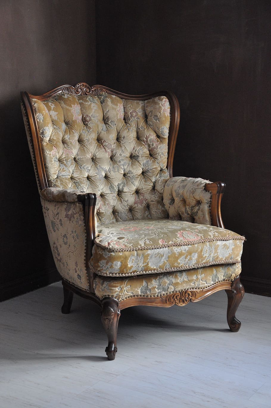 armchair, test, course, indoors, chair, seat, furniture, old, art and craft, antique