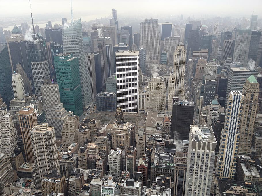 new york city, nyc, new york city skyline, skyline, cityscape, skyscraper, downtown, building exterior, office building exterior, building