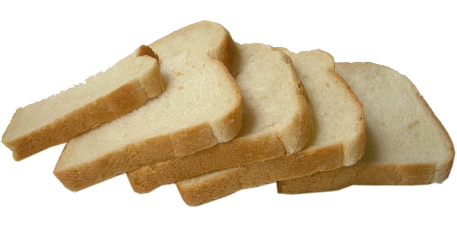 toast, white bread, slices of toast, carbohydrates, dessert, food, eat, edible, discs, cut out