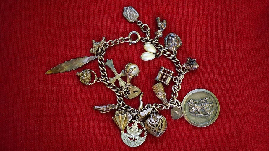silver, jewellery, metal, precious, old, treasure, bracelet, shiny, chain, metallic
