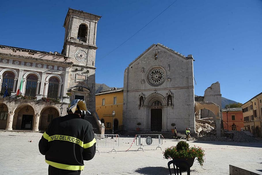 earthquake, earthquake italy, norcia, san bendetto norcia earthquake, earthquake norcia, church, architecture, famous Place, cathedral, italy