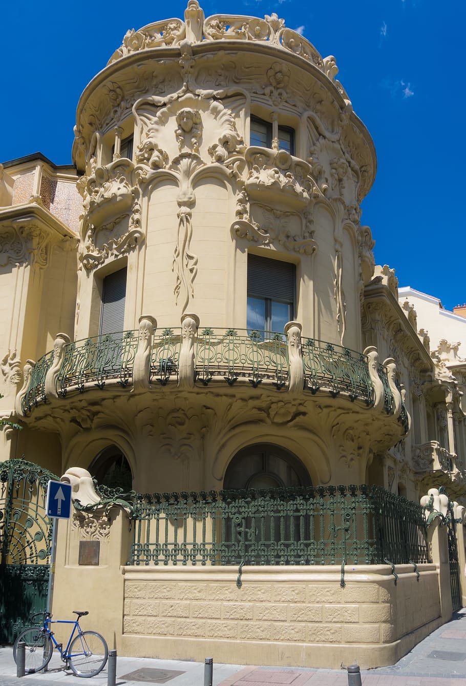 palace, madrid, modernist, architecture, perspective, longoria, gaudí, artistic, monument, house