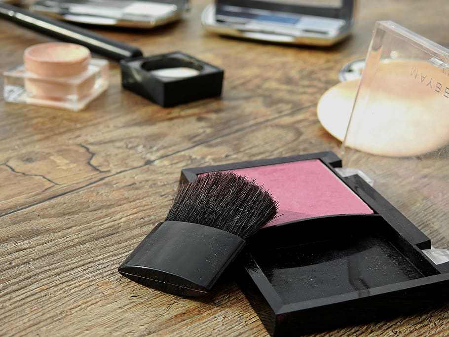 fubuki brush, pink, pressed, powder case, cosmetics, make up, makeup, beauty, color, powder