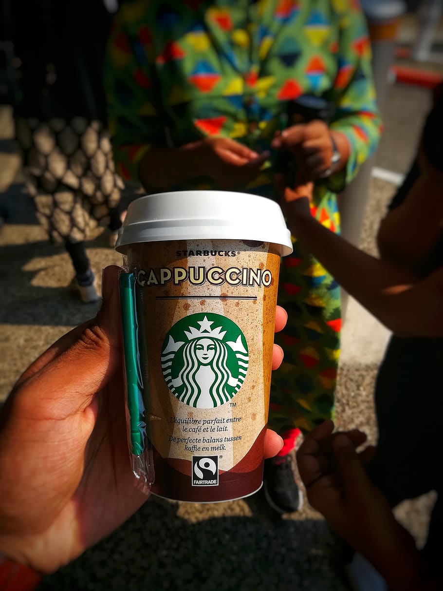 coffee, starbucks, cappuccino, cup, cold, urban, casual, productivity, productive, caffeine