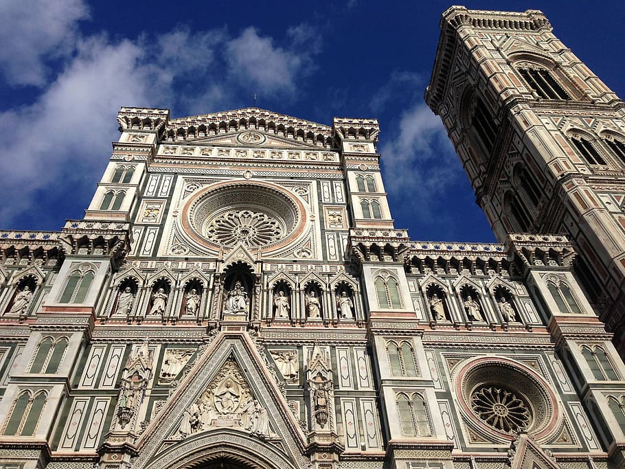 gray, concrete, church building, daytime, florence, cathedral, italy, church, religion, florence - Italy