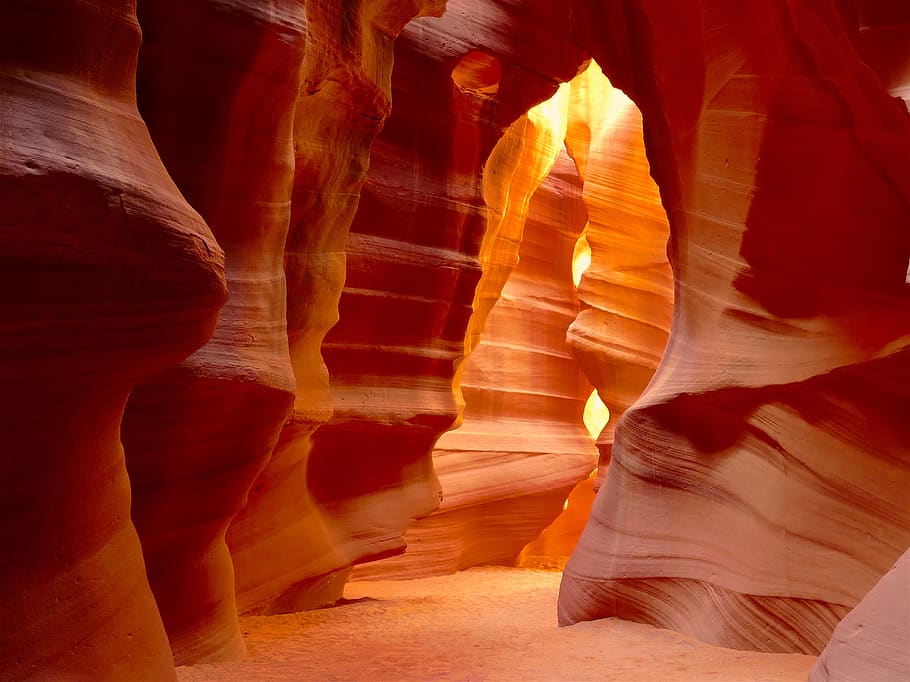 antelope canyon, canyon, usa, gorge, sandstone, desert, rock, texture, landscape, america