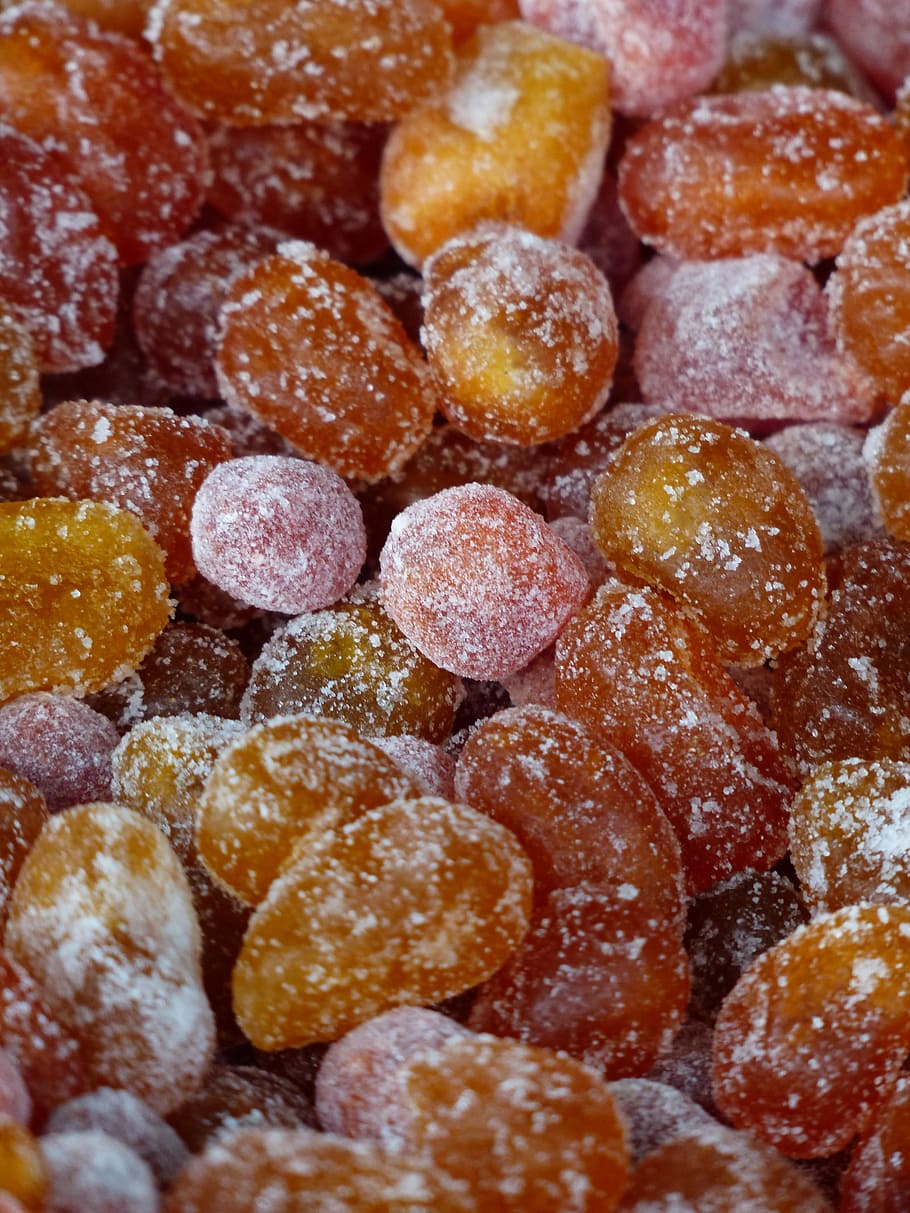 kumquat, dried fruit, dried, candied, konfiert, method of preservation, candied fruit, food, food and drink, sweet food