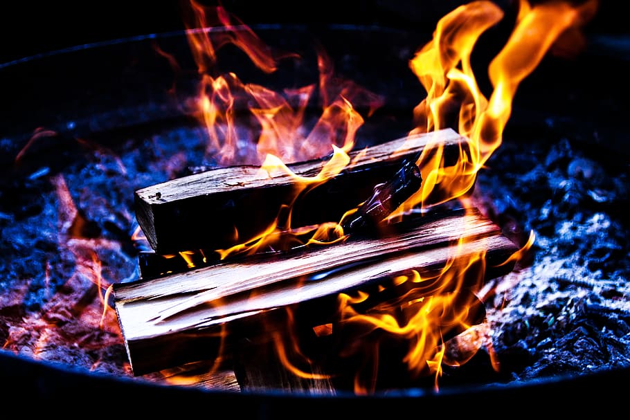 campfire, fire, color, heiss, burn, cozy, summer, lukewarm, background, hot