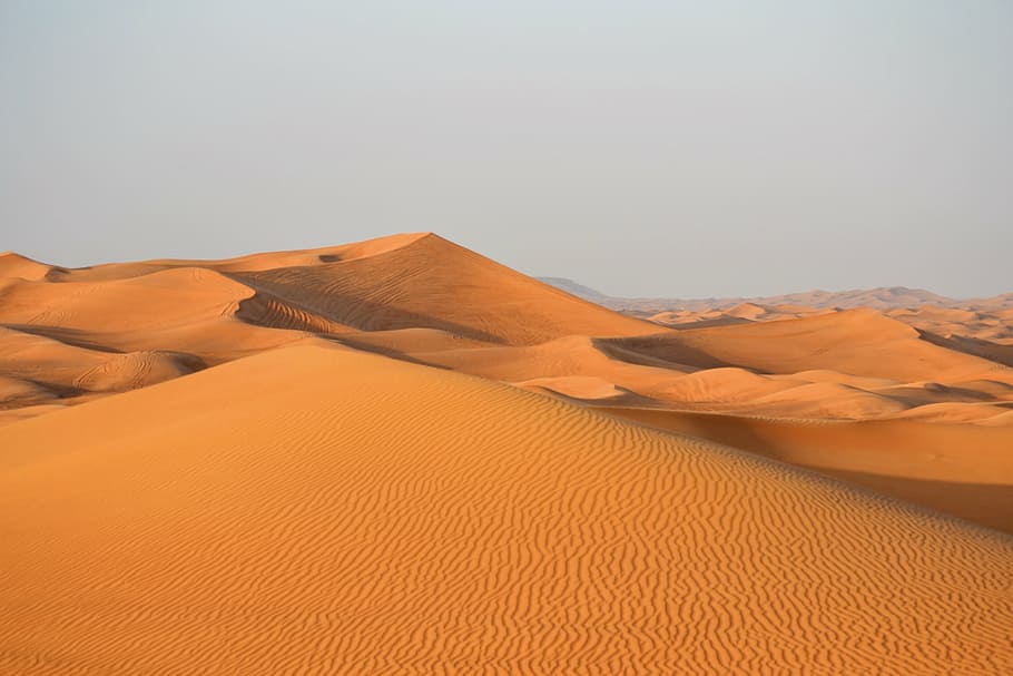 brown dessert, dubai, desert, sand, emirates, arabia, dune, dry, scenics - nature, landscape