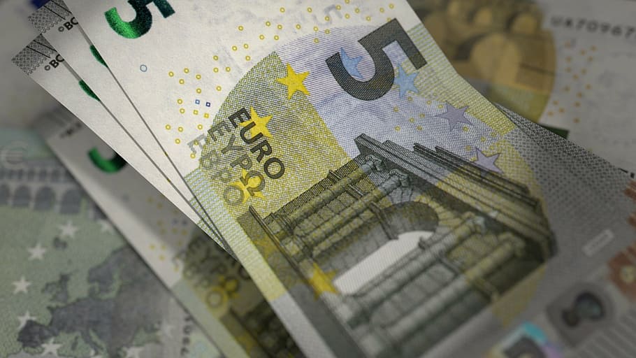 euro, billetes de banco, moneda, factura, efectivo, billetes de 5 euros, dinero, licuadora, papel moneda, finanzas