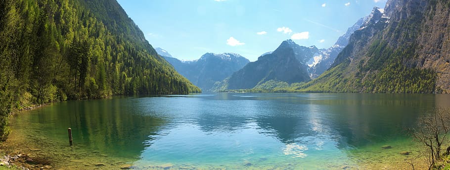 Königssee, Alpine, Berchtesgaden, berchtesgaden alps, berchtesgaden national park, view, massif, bavaria, beauty in nature, nature