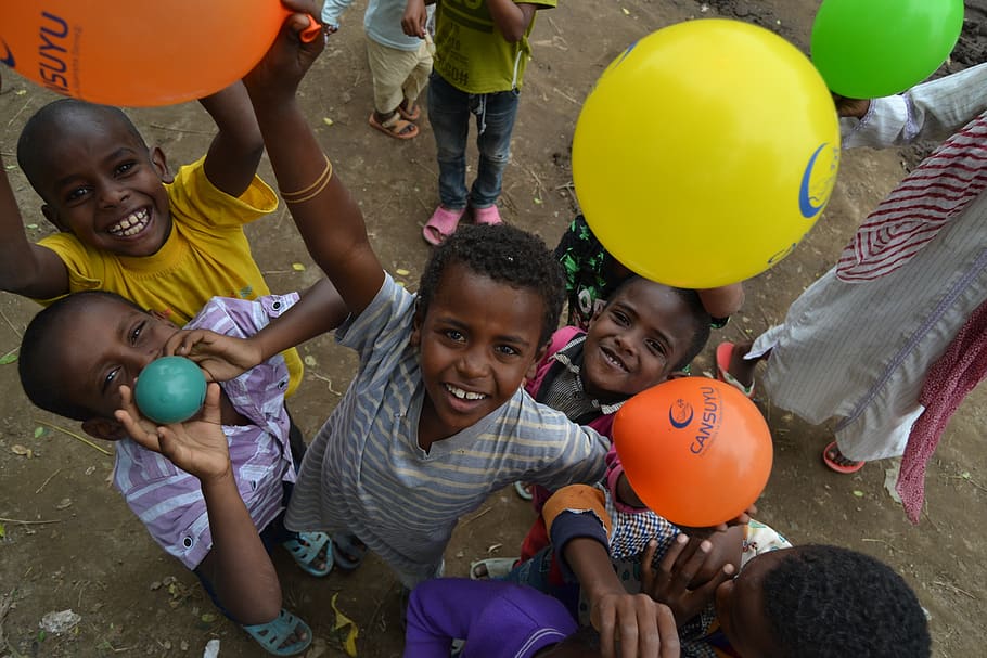 happy ethiopian children