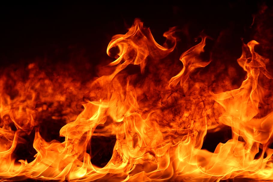 fuego, poder, llama, caliente, abstracto, calor, inflamable, chimenea, quemar, quemado