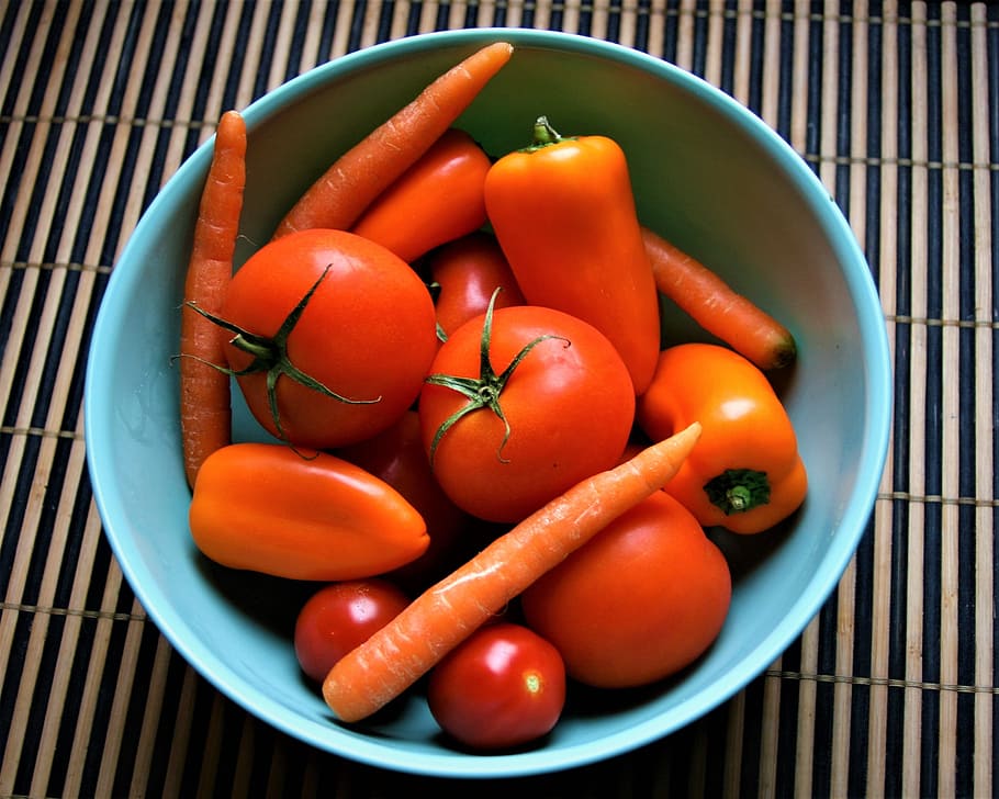vegetables, fresh, healthy eating, orange, vitamins, tomato, diet, carotene, oh, yeah