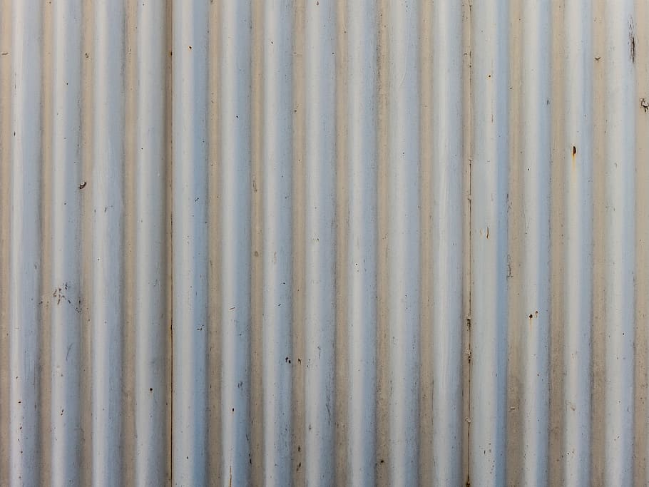 white corrugated sheet, corrugated, iron, fence, roof, metal, texture, pattern, surface, backgrounds
