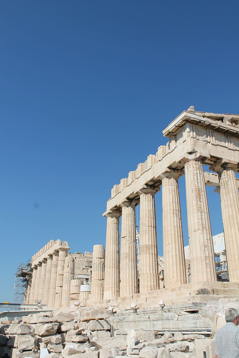 parthenon, acropolis, greece, architecture, sky, clear sky, built structure, ancient, history, the past