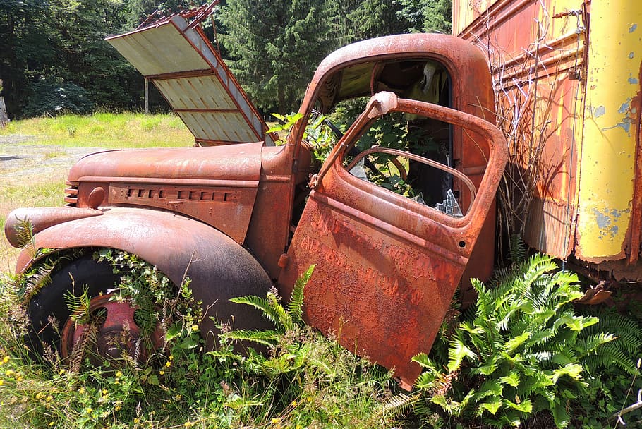 Truck, Rust, Old, Vehicle, Abandoned, vintage, car, automobile, antique, metal
