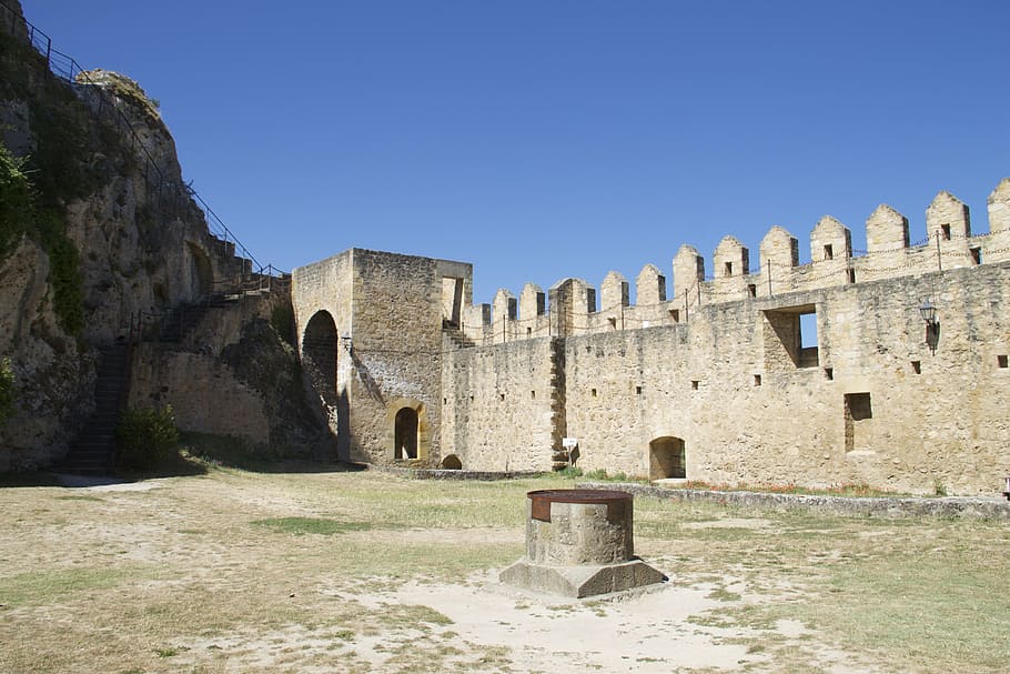 burgos, castle, fortress, ruins, cerro de san miguel, spain, architecture, history, the past, built structure
