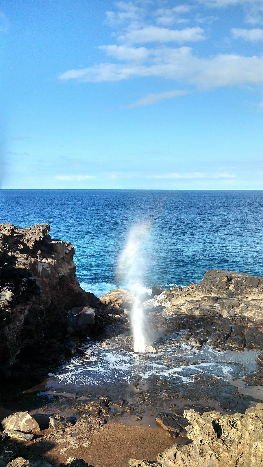 Hawaii, Maui, Blow Hole, hole, blow, nature, water, ocean, island, sea