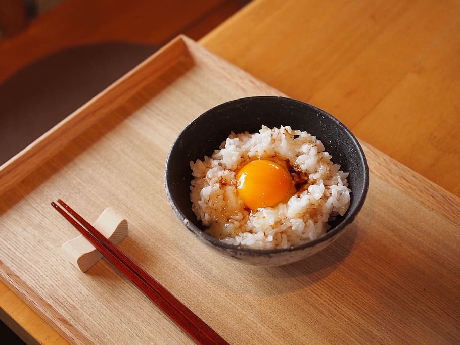 rice, egg, japan, food, diet, kumamoto, organically grown, cuisine, japanese food, japan food