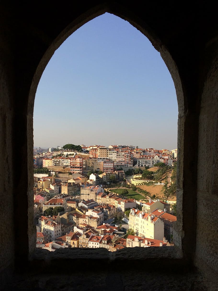 リスボン, 城, ポルトガル, 城壁, ツアー, 要塞, 砦, 建築, イタリア, 都市の景観