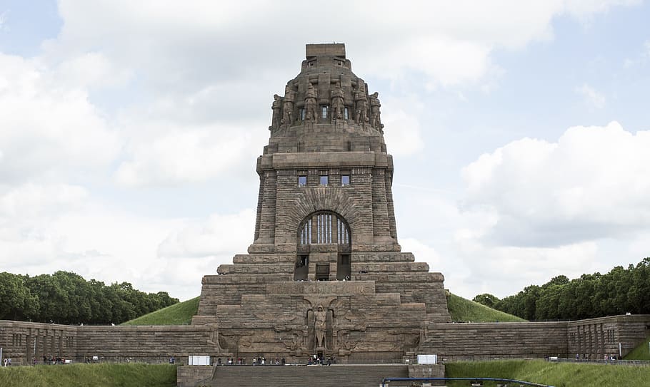Leipzig, Völkerschlachtdenkmal, lugares de interés, arquitectura, monumento, atracción turística, imponente, monumental, hito, Alemania