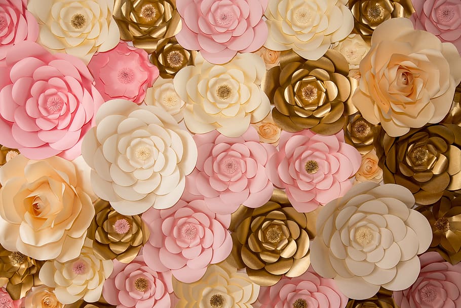 assorted-color flowers wallpaper, flower, floral, decoration, rose - flower, pink color, floral pattern, pattern, ornate, large group of objects