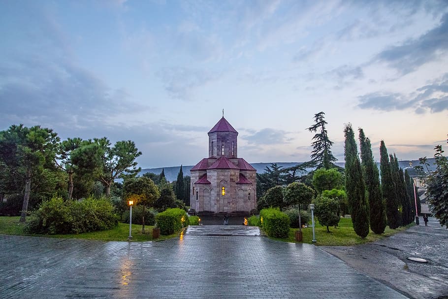 tbilisi, sameba, turismo, atracciones turísticas, ortodoxo, iglesia, georgia, cielo, religión, impresionante
