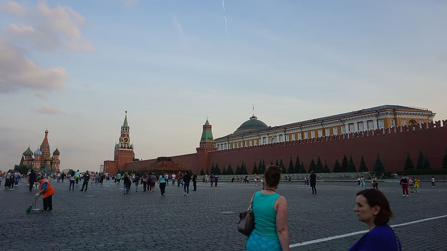 red square, moscow, red, russia, square, city, kremlin, architecture, tower, cathedral