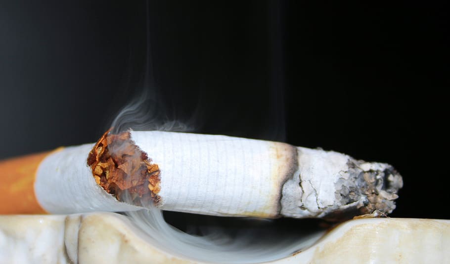 cigarette, the last cigarette, smoking, ashtray, cigarette butt, ash, cigarette end, stop, smoke, crack
