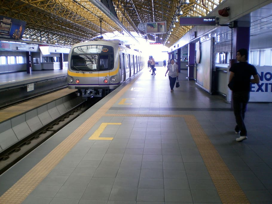 area platform kereta bawah tanah, Subway, Platform, Area, Kota Quezon, Filipina, foto, domain publik, kereta api, stasiun