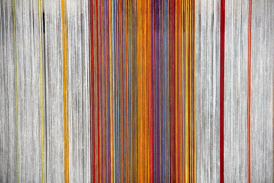 orange, multicolored, striped, colors, digital, wallpaper, loom, thread, threads, hand labor