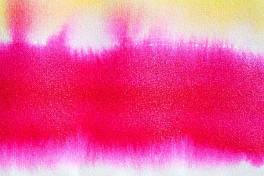 pink textile, watercolor, tusche indian ink, wet, painting technique, soluble in water, not opaque, color, color sketch, pink