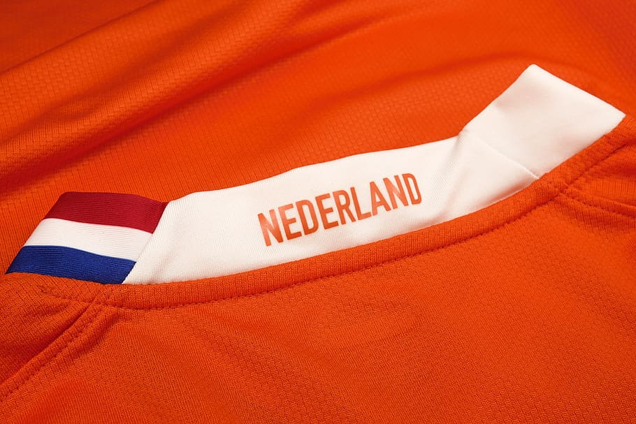 netherlands, text, flag, orange, insignia, material, textile, red, white color, orange color