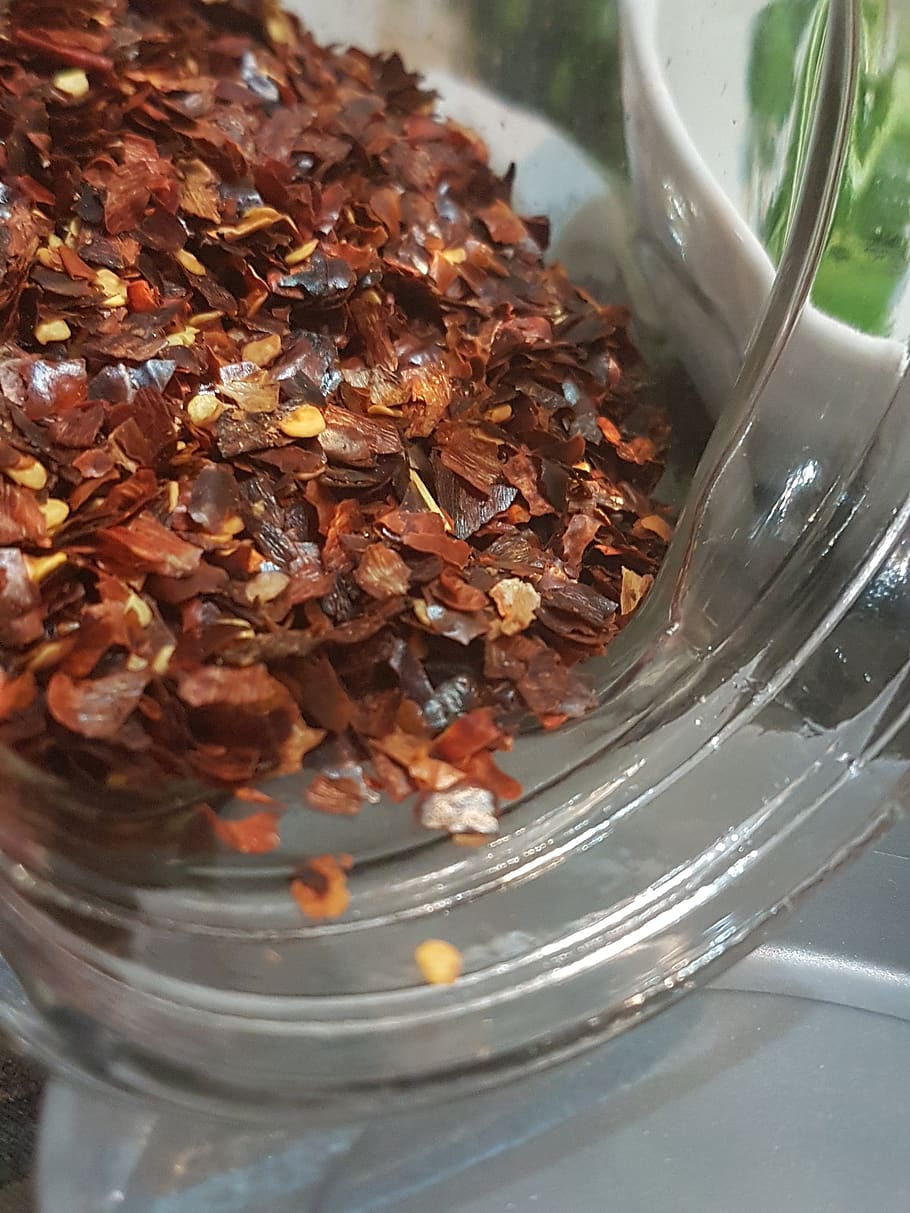 chilli flakes, chilli, pepper, flake, red, chili, natural, food and drink, food, close-up