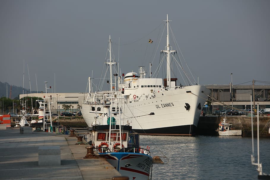 the ship gil eannes, ship, boat, viana do castelo, vessels, nautical Vessel, harbor, sea, transportation, commercial Dock