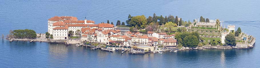 waters, lago maggiore, islands, isola bella, panoramic, overview, nature, landscape, architecture, building exterior