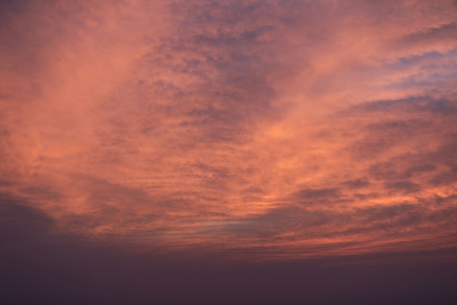 puesta de sol, rojo, cielo, nubes, sol, amanecer, naranja, naturaleza, noche, paisaje