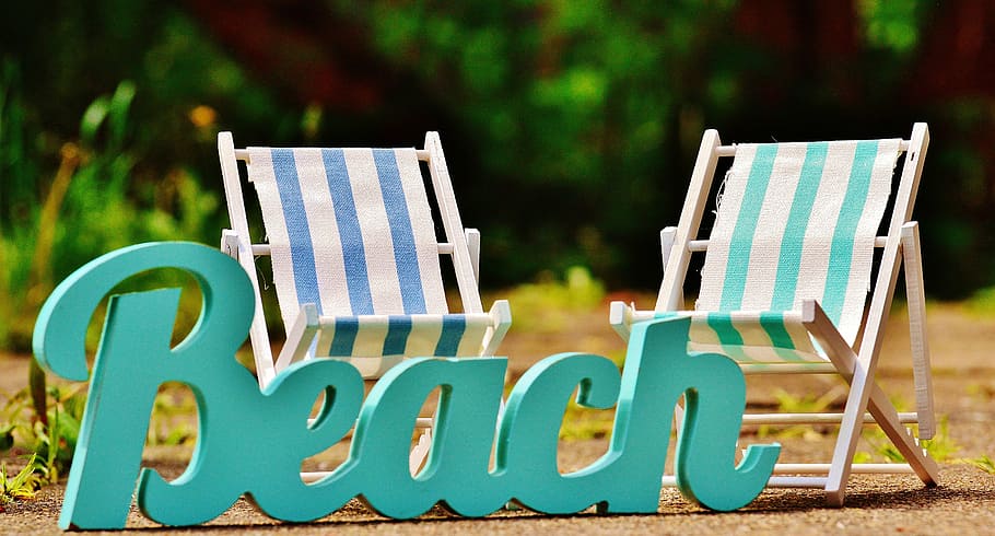 kursi berjemur, pantai, font, musim panas, matahari, relaksasi, bersantai, liburan, rekreasi, pemulihan